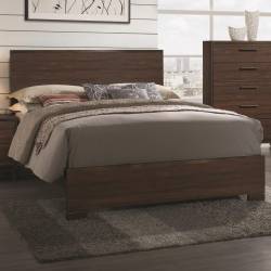 Edmonton Queen Bed with Wood Headboard